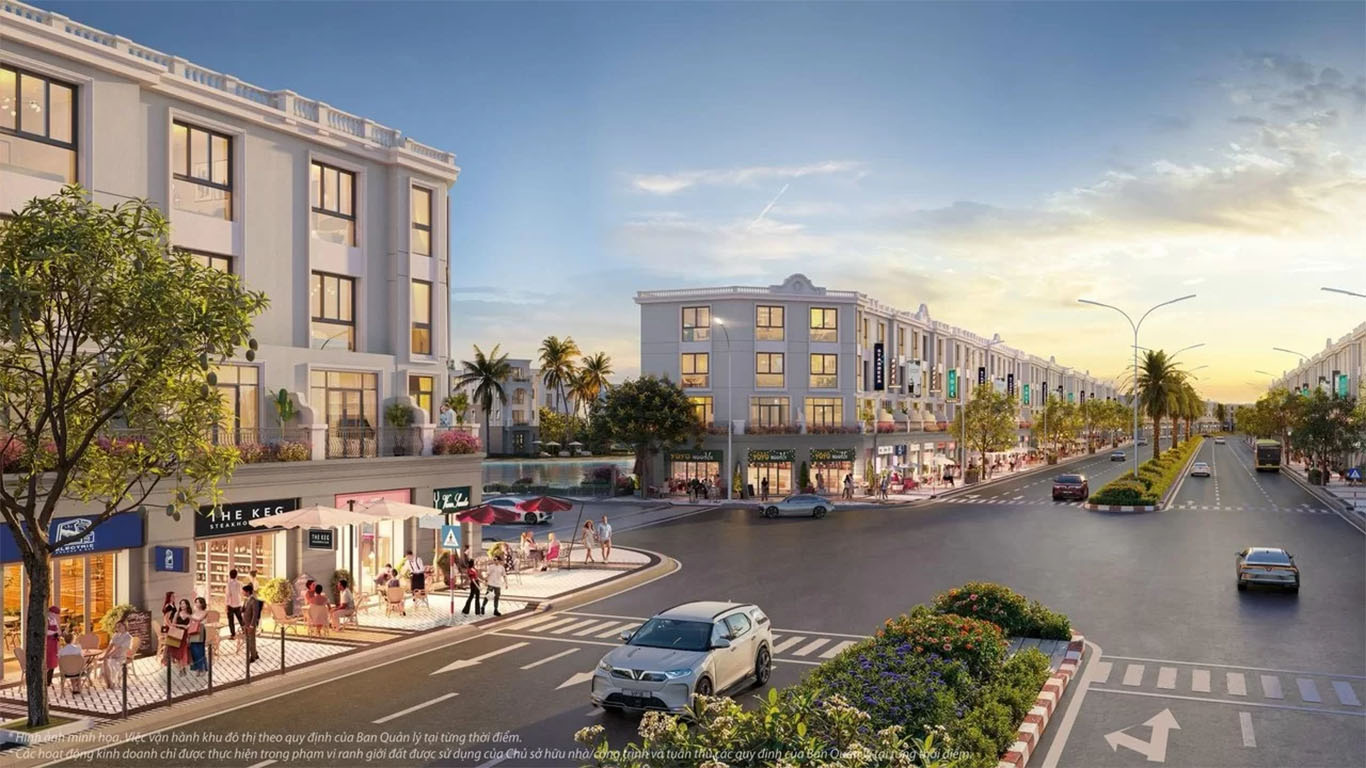 Shophouse mặt đường Hạnh Phúc
