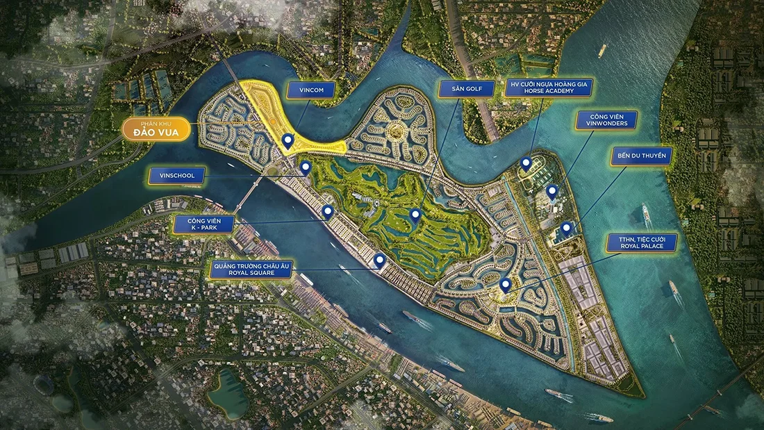 Phân khu Đảo Vua Vinhomes Royal Island Vũ Yên