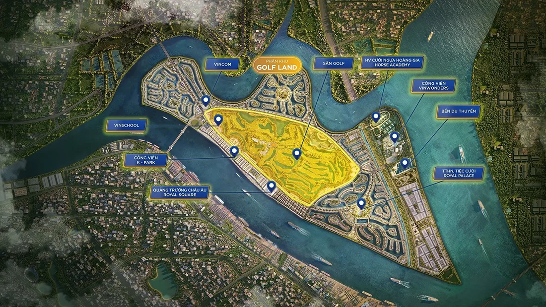 Phân khu Golf Land Vinhomes Royal Island Vũ Yên