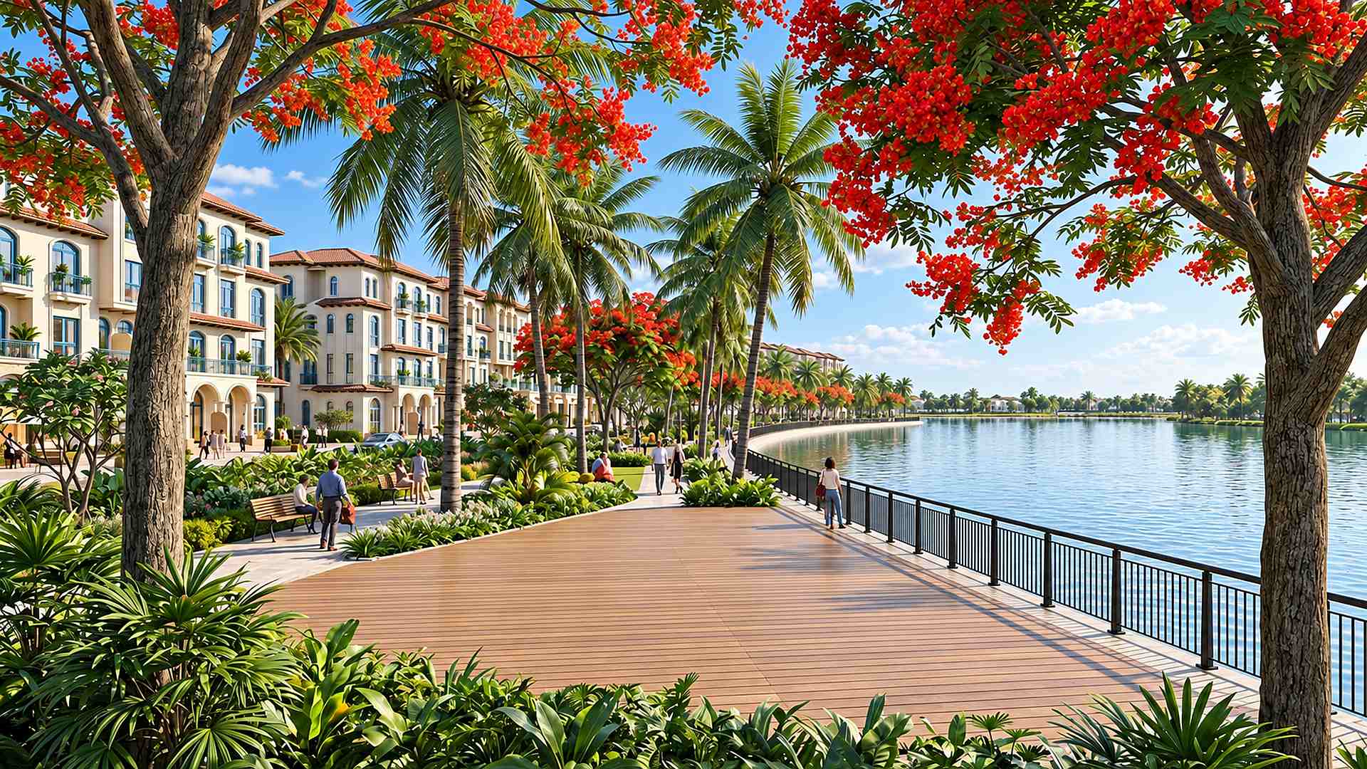 Phối cảnh dinh thự mặt sông phân khu
Kinh Đô Vinhomes Vũ Yên