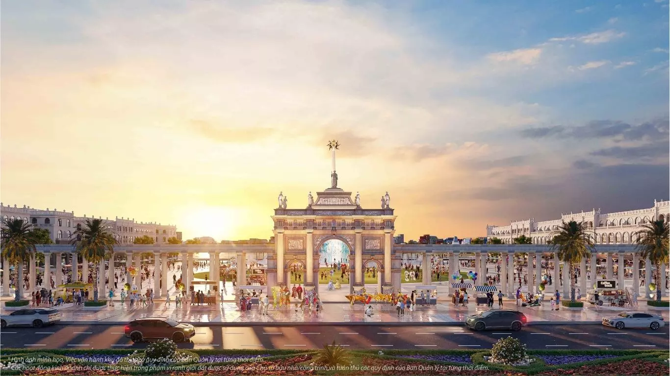 Quảng trường Châu Âu Vinhomes Royal Island Vũ Yên