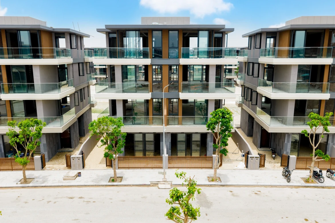 Hình ảnh thực tế biệt thự song lập The Tropic Hoàng Thành 180m2