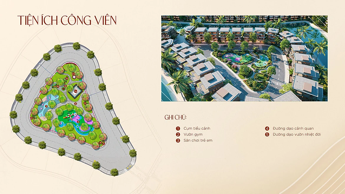 Công viên nội khu biệt thự đơn lập Hoàng Thành 5