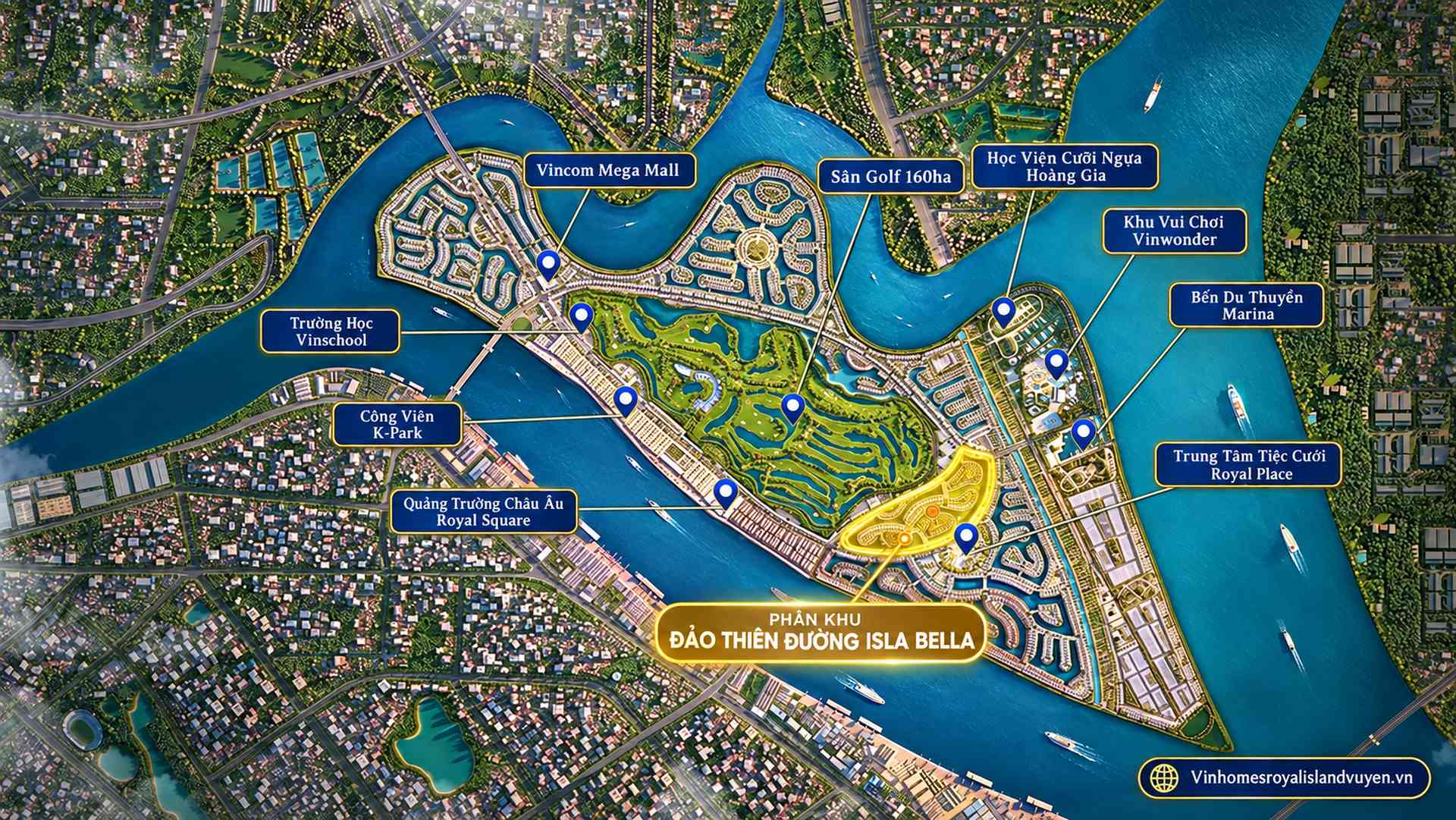 Phân khu Đảo Thiên Đường Isla Bella Vinhomes Vũ Yên