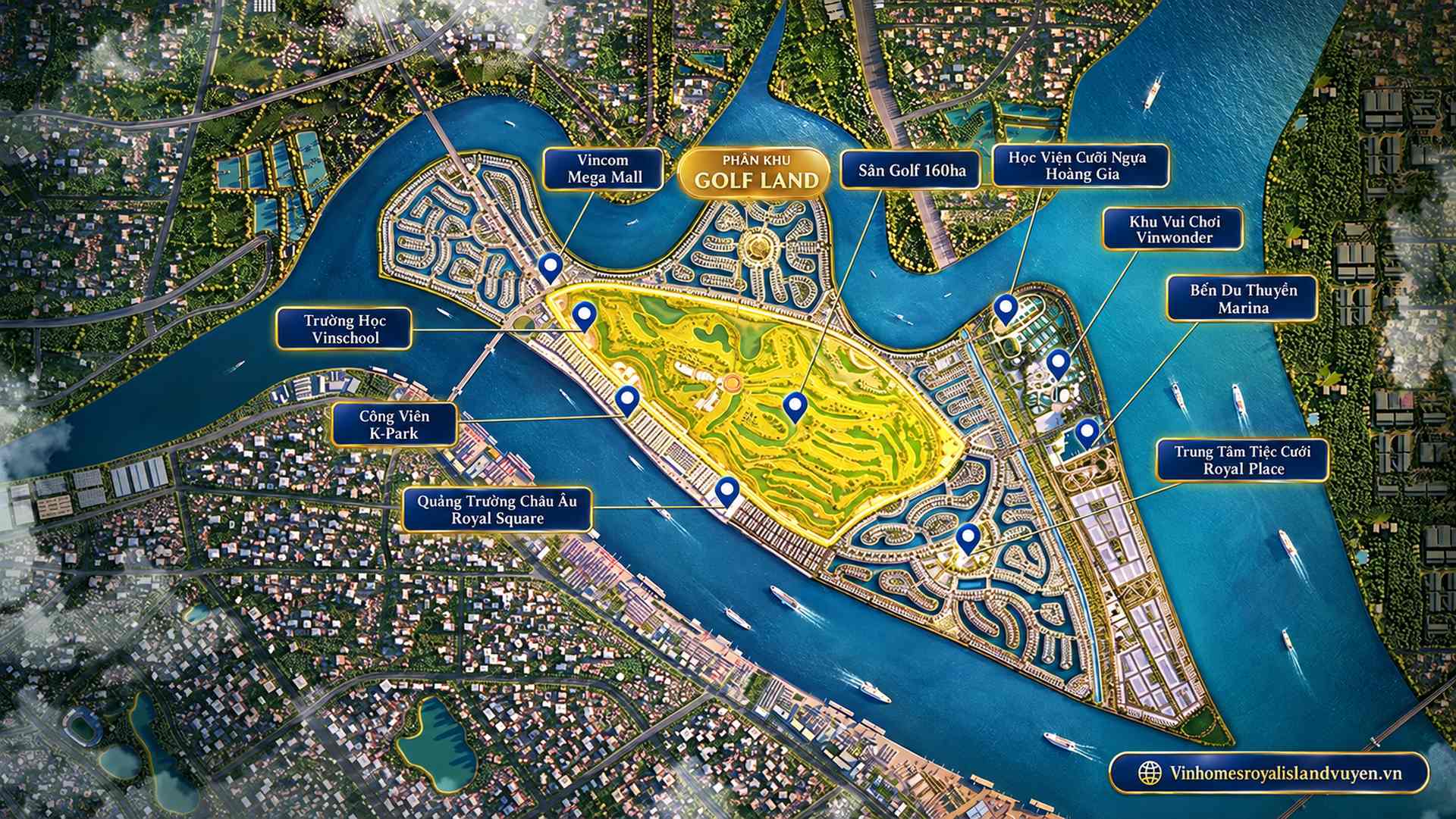 Phân khu Golf Land Vinhomes Vũ Yên